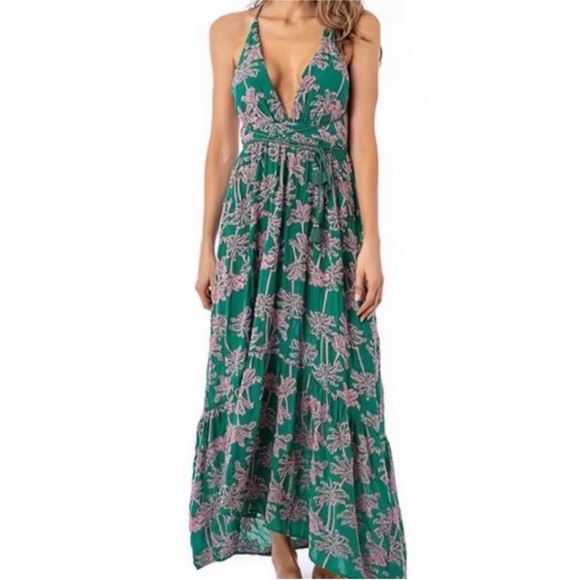 Maaji Teal and Pink Floral Dress - Picture 3 of 6